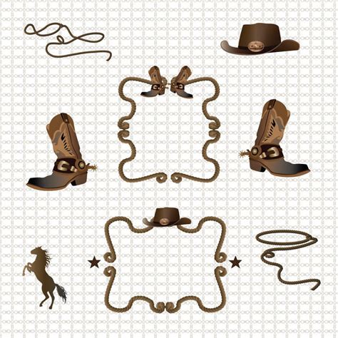 country and western clipart|western borders clip art.